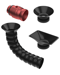 Con manguera articulada