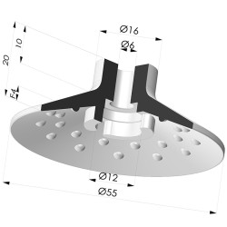 Ventosa Plana Serie 7SB Ø 54.8MM