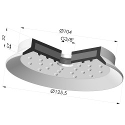 Ventosa Plana Serie 7SB Ø 125.5MM