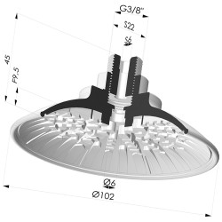 Ventosa plana Serie 7R Ø 102MM
