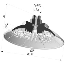 Ventosa Plana Serie 7R Ø 127MM