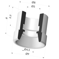 Filtre Blanc Souple Série FIBS Ø 20MM