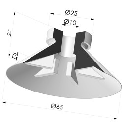 Ventosa Plana Serie 7 Ø 65MM