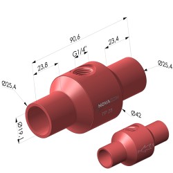 Venturi Transportes neumáticos Serie  TP - Øint 19.1MM
