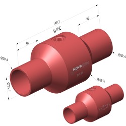 Venturi Transportes neumáticos Serie  TP - Øint 31.7MM