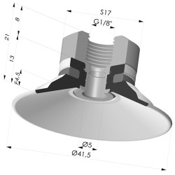 Ventosa Plana Serie 9 Ø 41.5MM