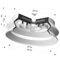 Ventosa 1.5 Fuelles Serie 8SB Ø 125MM
