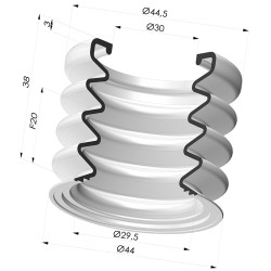 Ventosa 3.5 Fuelles Serie 8  Ø 45MM