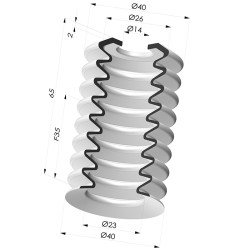 Ventosa 8.5 Fuelles Serie 8 Ø 39.6MM
