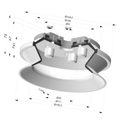 Ventosa 1.5 Fuelles Serie 91 Ø 159,5MM