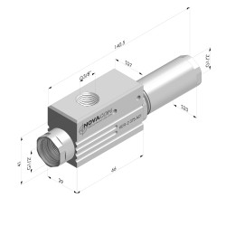 Venturi Mono Etapa  Inox Serie  VCR-2 - 85% Vacío