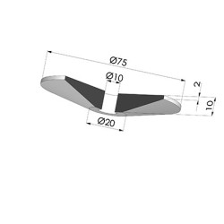 Juntas para centrado de botellas Serie COUP Ø 75MM