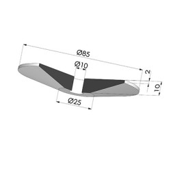 Juntas para centrado de botellas Serie COUP Ø 85MM