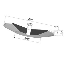 Juntas para centrado de botellas Serie COUP Ø 95MM