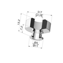 Conexión Desmontable Hembra G1/8"