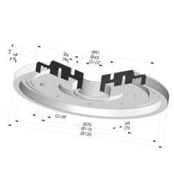 Inserto remachado hembra G1/2"