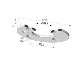 Disco de inserción 9MG18A/38A/12A - Aluminio
