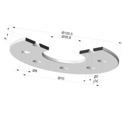 Disco de inserción 9TTG12A - Aluminio