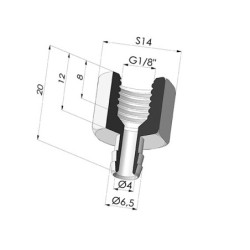 Conexión Desmontable Hembra G1/8"