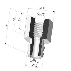 Conexión Desmontable Hembra G1/8"
