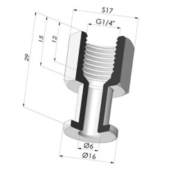 Inserto Roscado Hembra G1/4"