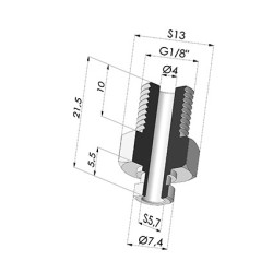 Inserto Desmontable Macho 1/8G