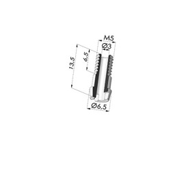 Tornillo M5 - Ø Cabeza 6.5MM - L 13.5MM