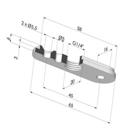 Placa para Ventosa serie 4BO
