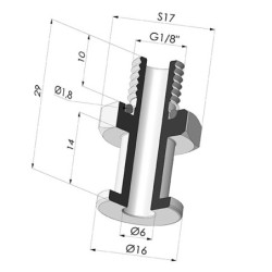 Insertomacho engarzado G1/8"