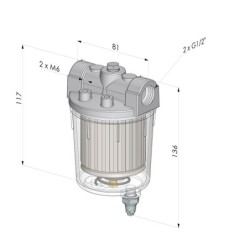 Filtre Vide Cuve Plastique Série FV - F 44µm