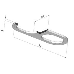 Refuerzo Labios ventosa 4BO 72X28MM