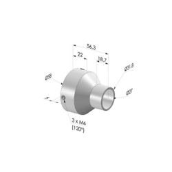 Abrazaderas de dos orejas de Ø 11-13 mm