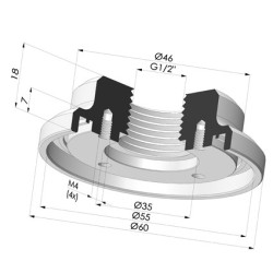 Inserto Engarzado Hembra 1/2G