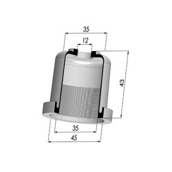Membrana - Øext 45MM - Øint 35MM - H 43MM