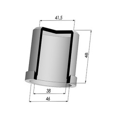 Membrana - Øext 46MM - Øint 38MM - H 48MM