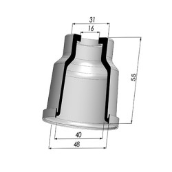 Membrana - Øext 48MM - Øint 40MM - H 55MM
