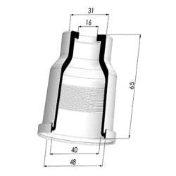 Membrana - Øext 48MM - Øint 40MM - H 65MM
