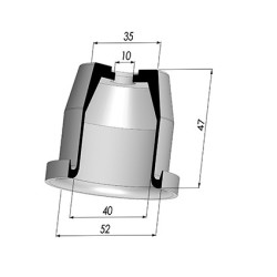 Membrana - Øext 52MM - Øint 40MM - H 47MM