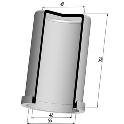 Membrana - Øext 55MM - Øint 46MM - H 82MM
