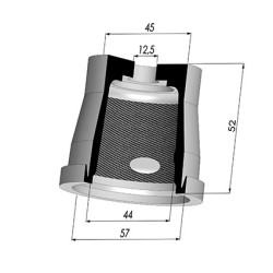 Membrana - Øext 57MM - Øint 44MM - H 52MM