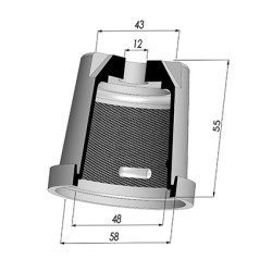 Membrana - Øext 58MM - Øint 48MM - H 55MM