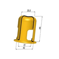 Rufuerzo a MEM 42x34x52 - Øext 42MM