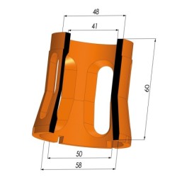 Membrana - Øext 58MM - Øint 50MM - H 60MM