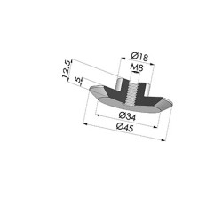 Tuerca para Ventosa 92 50