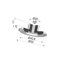 Tuerca para ventosa 2 61