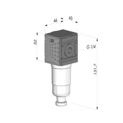 Filtro regulador lubricador hembra G1/4" para CLIM EL