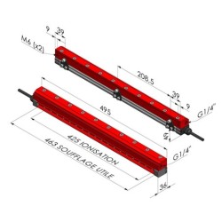 Cortina de aire ionizante  serie RA ION 425 - L 495MM