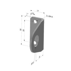 Soporte de fijación de boquilla G1/4"