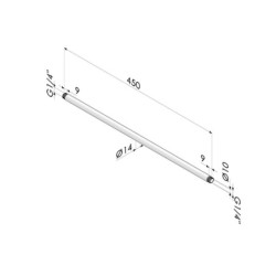 Extensión de pistola de aire SF -- G -- en aluminio