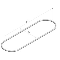 Anillo para ventosa oblonga serie 4VS 75